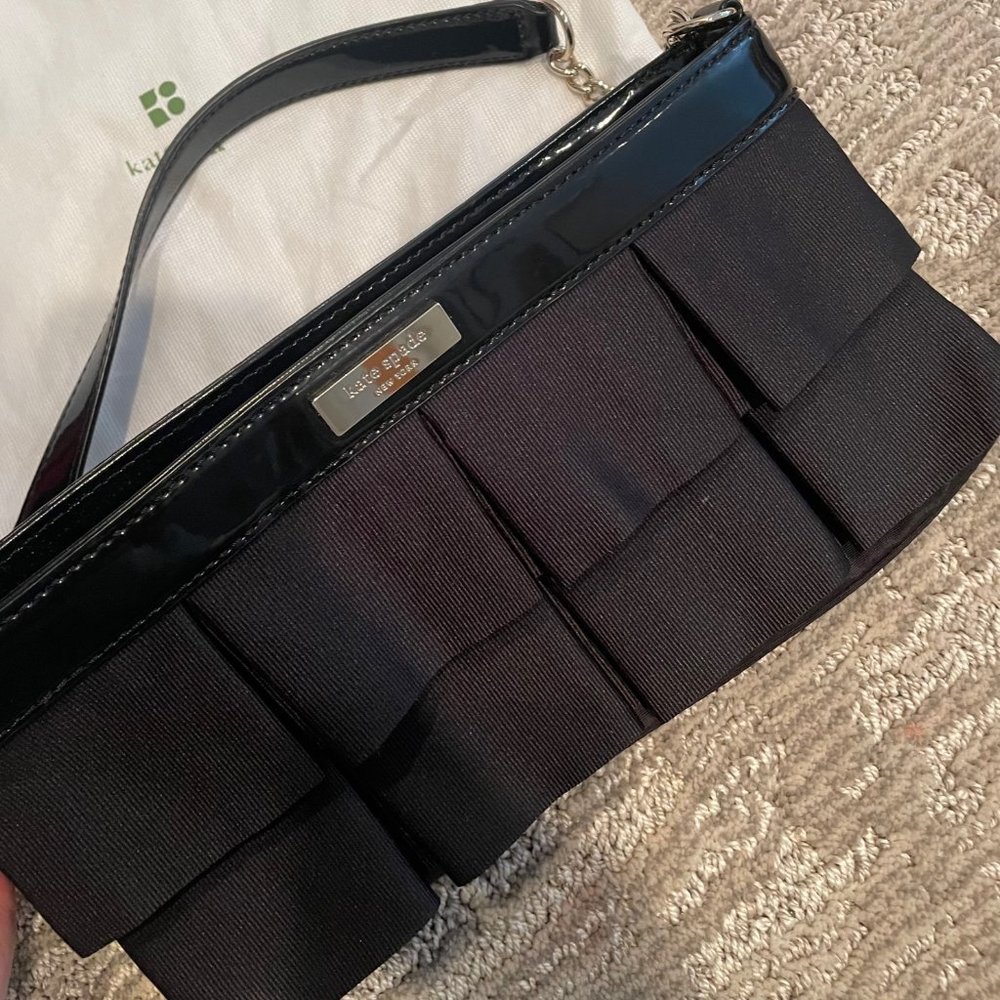 Black Ruffle Kate Spade Purse